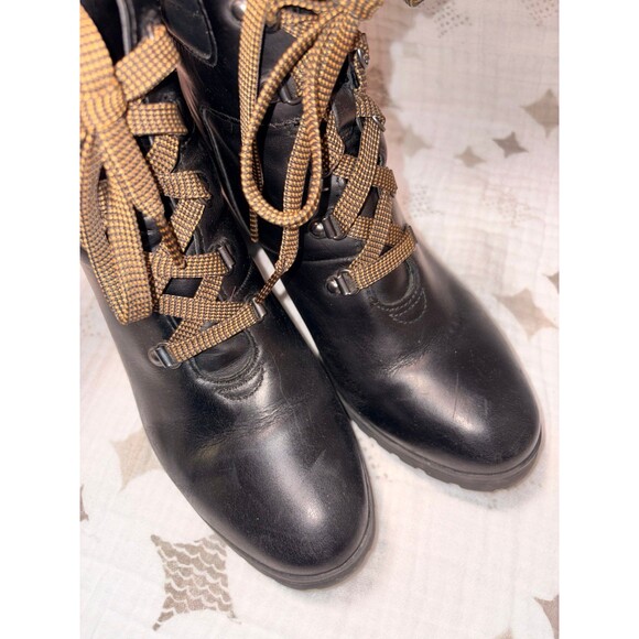 Timberland allington 5 in leather block heel padded collar hiker boots size 9.5 - Picture 5 of 8